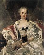 LOO, Louis Michel van Portrait of Catherina Golitsyna s china oil painting reproduction